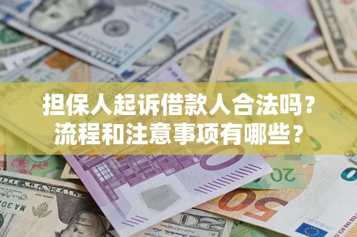 北京担保人起诉借款人合法吗？流程和注意事项有哪些？
