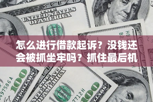 北京怎么进行借款起诉？没钱还会被抓坐牢吗？抓住最后机会！