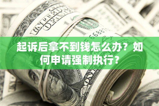 北京起诉后拿不到钱怎么办？如何申请强制执行？