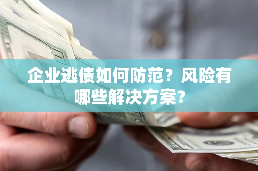 北京企业逃债如何防范？风险有哪些解决方案？