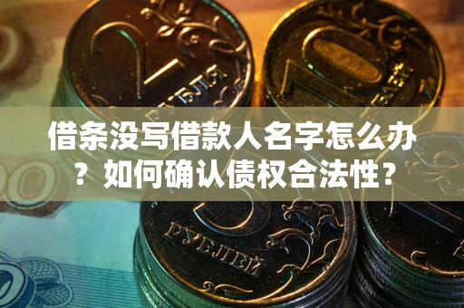 北京借条没写借款人名字怎么办？如何确认债权合法性？